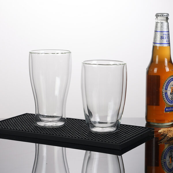 Double-wall beer glass