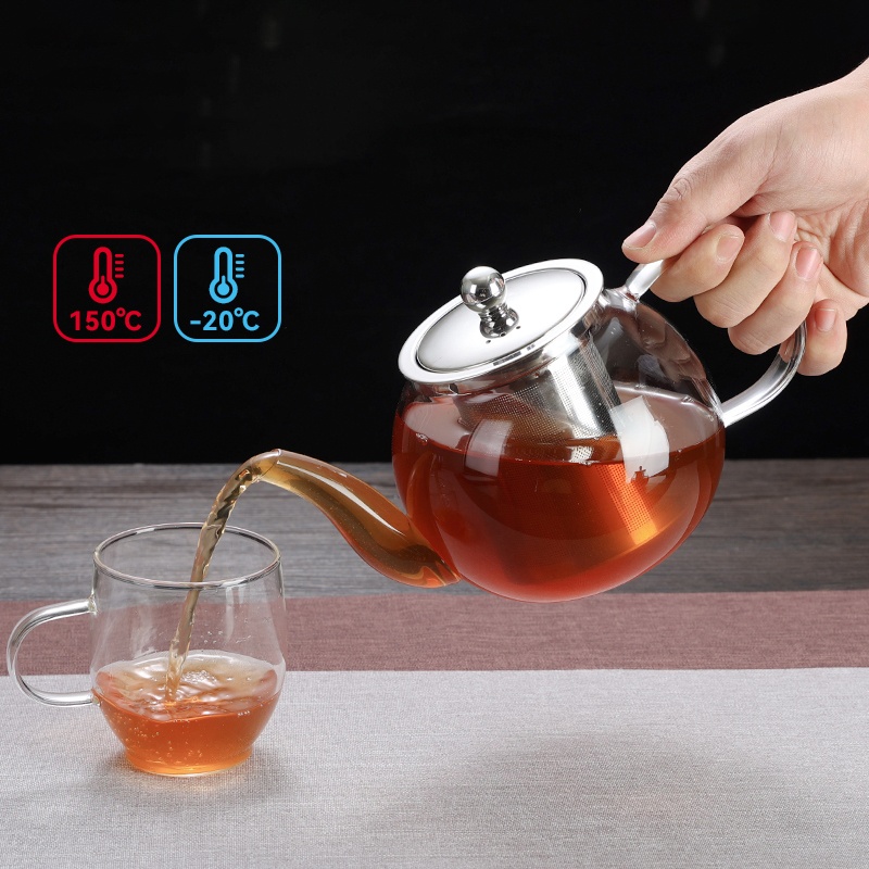 High Temperature Resistant Glass Teapot