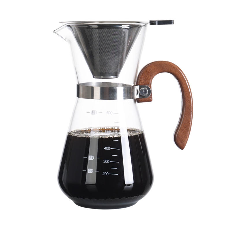 600ML Glass Coffee Pot