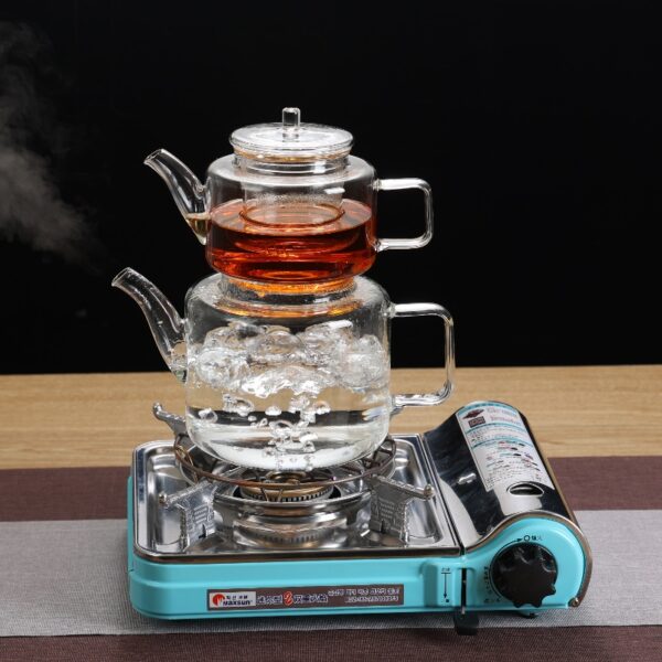 1400ML+600ML Glass Teapot